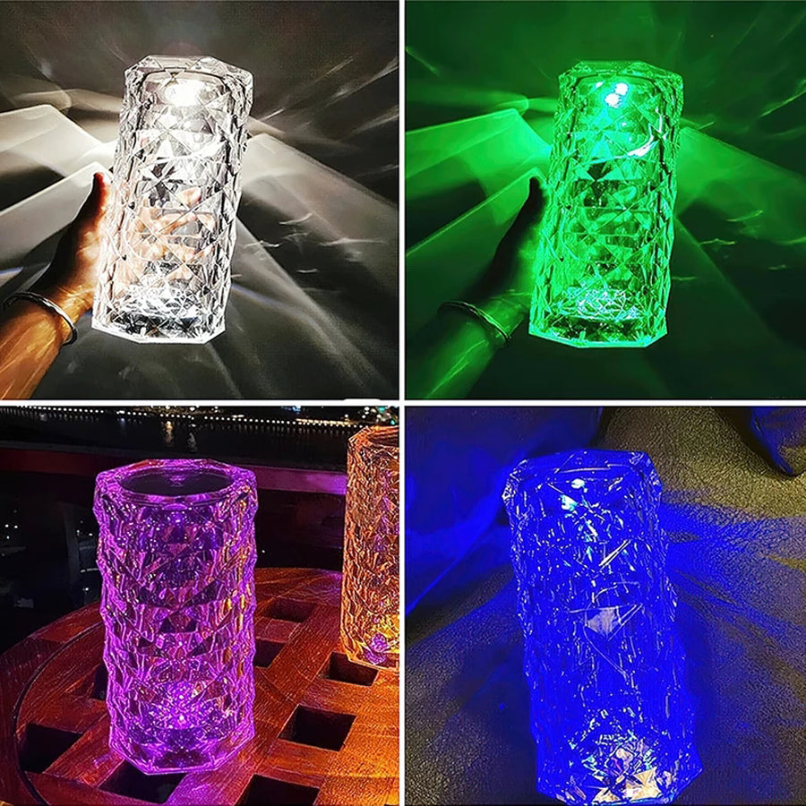 Lámpara de cristal multi-color - Diamond